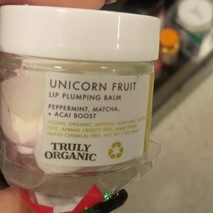 Truly organic unicorn fruit lip balm